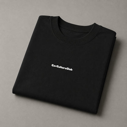 American Icon black T-shirt folded, front
