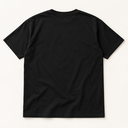 Blank black premium T-shirt back; your own car design will be added after upload and proof approval